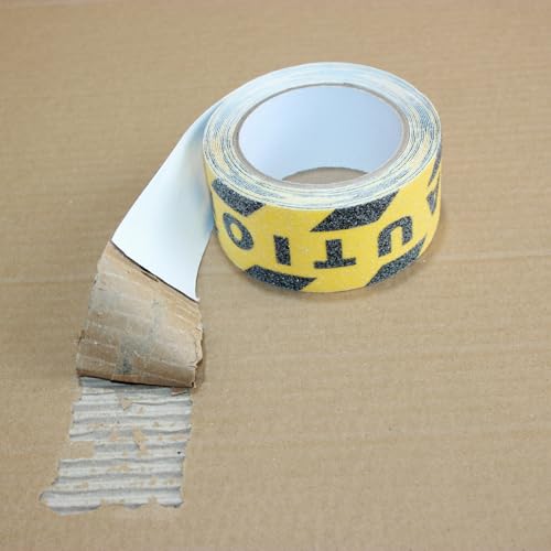 Image of Anti Slip Tape 2 Inch Wide, Waterproof Grip Adhesive Heavy Duty High Traction Friction for Indoor /Outdoor Steps (17 Ft /Caution).