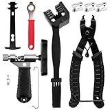 HahaGo Kettennieter Fahrrad, Fahrradkette Werkzeug, 11 Stück Kettenzange Fahrradkette, Kettenschloss Zange und Fahrradketten Nieten, Fahrradketten Reparatur Set für 6-12 Fach Fahrradkette Werkzeug