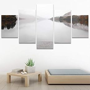 SIGNWIN 5 Panel Canvas Wall Art Calming Waters...