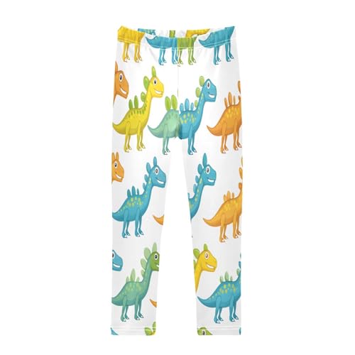 Bolaz Toddler Girls Leggings Printed Yoga Pants Leggings Repetitive Dinosaurs for Kids