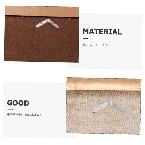 Image of 50Pcs Spring Clips for Picture Frames Invisible Fixation Durable Photo Hanging Hardware Easy Install for Wall Art and Crafts
