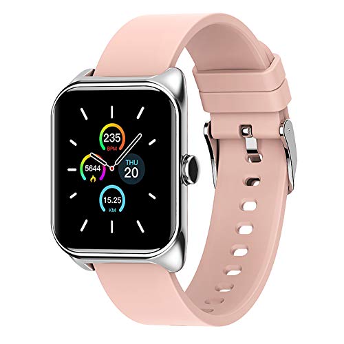 HUYA Reloj Pulsera Inteligente Rastreador De Actividad A Prueba De Agua Monitor De Ritmo CardíAco Rastreador Con Monitor De SueñO Reloj De Contador De Pasos De CaloríAs Para NiñOs Mujeres Hombres,Pink