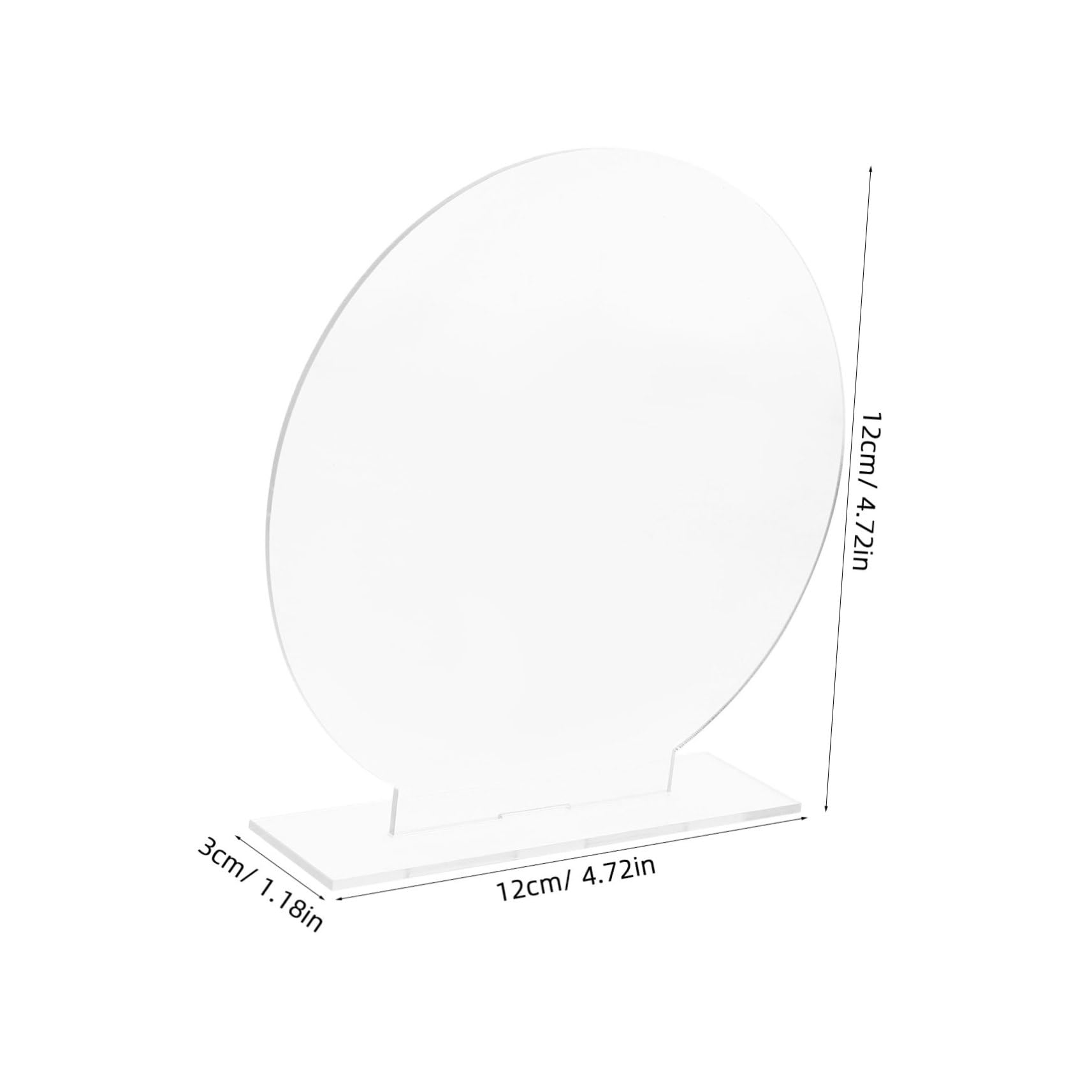 CIYODO 6 Sets Blank Acrylic Table Number Signs for Wedding Party Cafe and Bar Reusable Table Sign Easy to Write and Erase Transparent Design