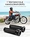 Benlari 1inch Handlebar Grips, Cable Throttle Hand Grips, Non-Slip Rubber Motorcycle Handgrips Fit for Harley Davidson Touring Dyna Softail Sportster 883 1200, Black