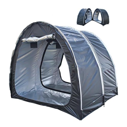 Fxiaobin 2 PCS Box Biciclette può Essere Giuntato Box Biciclette con Doppie Porte per 2-5 Biciclette Box Moto per Esterno Capannone per Esterno,Black