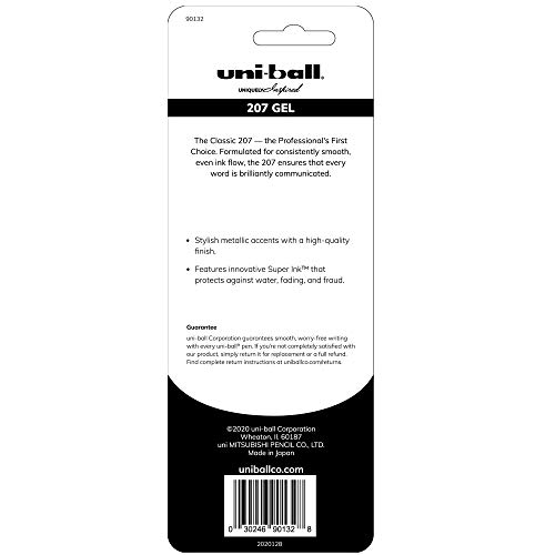 Uni-ball Signo 207 Pack de 3 bolígrafos gel colores surtidos miniatura 6