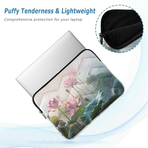 Funda para portátil 13-14 pulgadas impermeable con diseño de loto miniatura 5