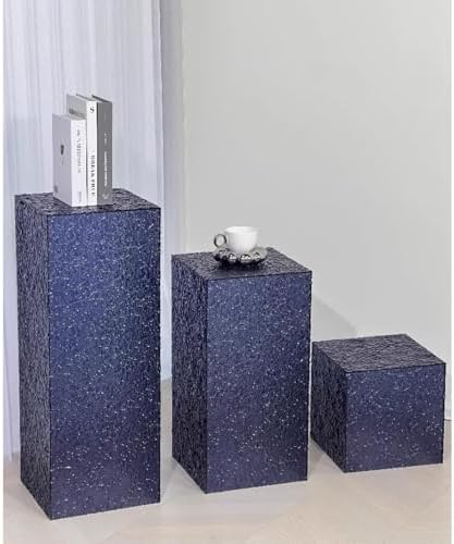 Clear Acrylic Display Stands for Collectibles - Seamless Risers with Hollow Bottoms, Reusable Store Window Decor (20x20x90cm/8x8x36in) for Optimal Visibility