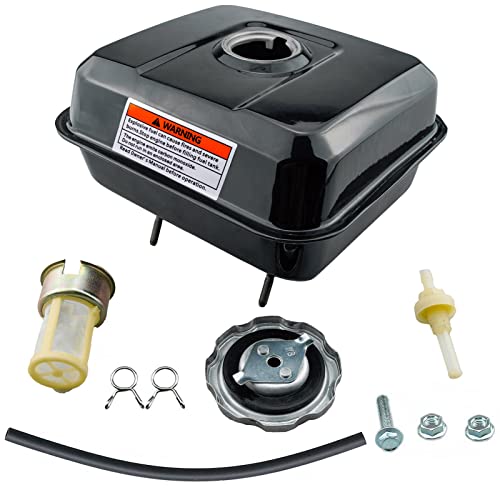 Ruma Gas Fuel Tank Kit Compatible with Honda GX160 GX200 GX140 Engine Harbor Freight 212 173 R210 Engine Go Kart Baja Warrior Heat 5.5hp 6.5hp Mb165 Mb200 Mini Bike and More