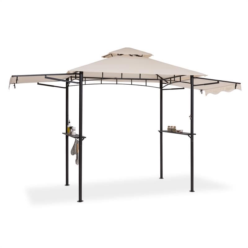 blumfeldt Steakhouse Wings - Pavillon Grilldach Grillpavillon, Größe: 235 x 242 x 145 cm (BxHxT),...