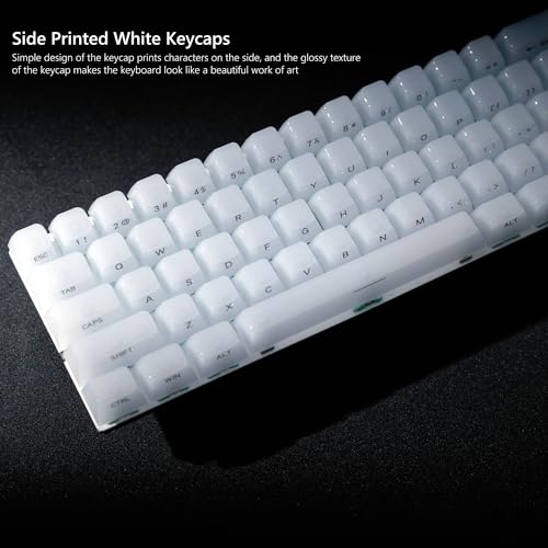 Image of Womier Keyboard Keycaps Jelly, Ceramic Keycaps Style, Shine Through Keycap