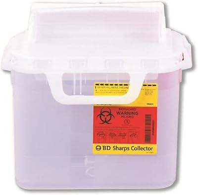 BD 5.4 qt. Patient / Exam Room Sharps Collector, 10.75