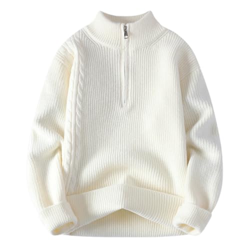 Pull tricot col montant homme en maille premium douce