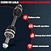 cciyu 66-2086 NCV11572 Front Left & Right CV Axle Shaft Assembly for Ford for Escape 2001-2008,for Mazda for Tribute 2001-2006 2008,for Mercury for Mariner 2005-2008 (2 Pack)