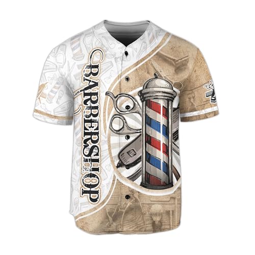 Barber Jackets & Smocks for Men - Custom Jersey, Vest & Shirts miniatura 4