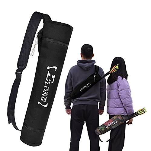 EOUS Archery Arrow Holder Adult Youth Arrow Quiver for Arrows Hip Back Quiver Waist Side Arrow Bag,Black