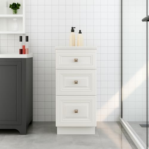 3 Drawers Bathroom Vanity Base, Bathroom Drawer Storage RTA Shaker