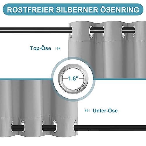 Rideau d'extérieur imperméable 254x213 résistant aux intempéries pour balcon - 4