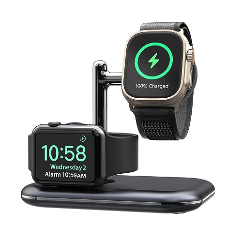 ANPULES アップルウォッチ 充電スタンド 、アップルウォッチ 2台同時充電 スタンド、アップルウォッチの 9/8/7/6/5/4/3/2/1Ultra Nike SE/を適合します。2個のアップルウオッチを同時に充電することができます。複数のアップルウォッチを持っている家庭での使用に適しています。サポート棒は亜鉛合金メッキ仕上げです。見た目は非常に美しいです。 ANPULES アップルウォッチ 充電スタンド 、アップルウォッチ 2台同時充電 スタンド、アップルウォッチの 9/8/7/6/5/4/3/2/1Ultra Nike SE/を適合します。2個のアップルウオッチを同時に充電することができます。複数のアップルウォッチを持っている家庭での使用に適しています。サポート棒は亜鉛合金メッキ仕上げです。見た目は非常に美しいです。