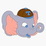 Tufts Vintage Logo Window Bumper Sticker Decal 5"