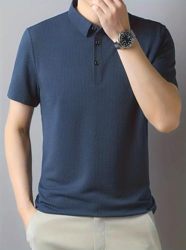 Image of POSHAX Men's Solid Regular Fit T Shirt