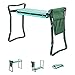 Składany stołek ogrodowy i siedzisko 2 w 1 przenośny stołek wygodna podkładka z pianki EVA nośność 331 kg stołek z ulepszoną dużą torbą na narzędzia, składana ławka ogrodowa do sadzenia kwiatów/owoców / warzyw