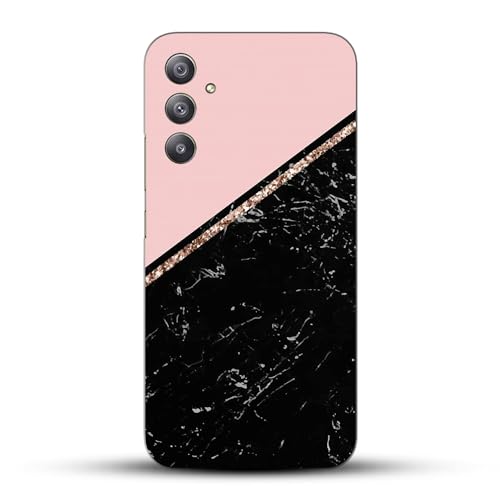Image of COLORflow Back Cover Compatible with Samsung Galaxy A34 5G | Beautiful Black Pink Marble | Designer Printed Hard CASE Bumper Back Cover Compatible with Samsung A34 5G