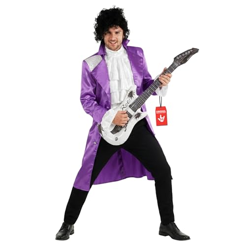 Morph Purple Pop Star Costume Men With Jacket And Wig,
