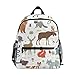 Sac à Dos pour Enfants - Animaux de la forêt - Sac de la Maternelle pour Enfants en Bas âge, garçons