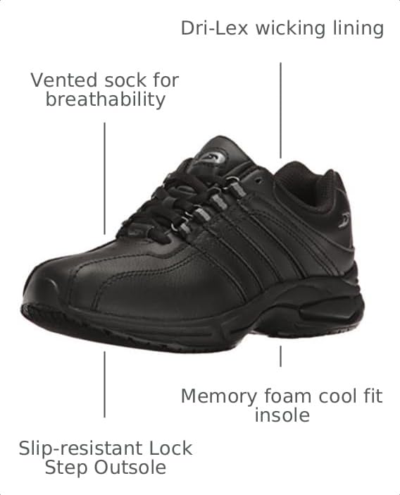 Image of Dr. Scholl's Shoes Womens Kimberly II Leather Lace-Up Sneakers