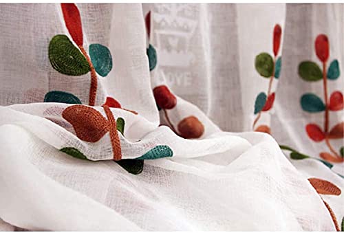 Cortinas de cocina de café y cenefas semitransparentes para ventanas pequeñas 6
