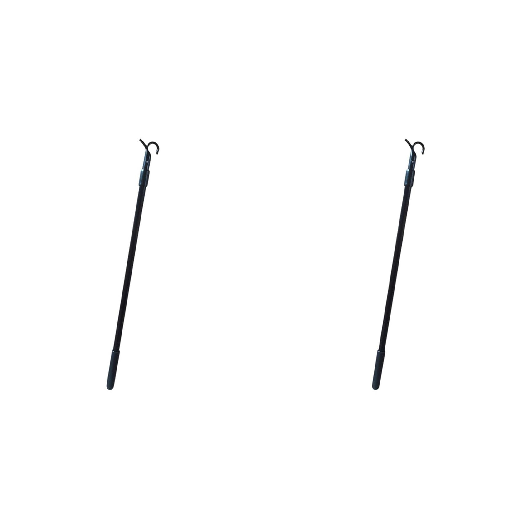 Hndhbfgrt 2X Telescopic Window Opener Rod 30-60cm with Hooks for Roof Hatches and Blinds