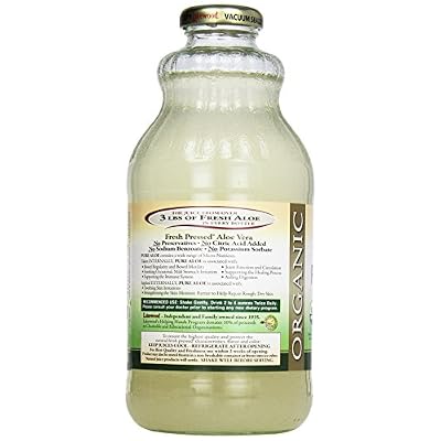 Lakewood Organic Pure Aloe Inner Leaf, Fresh Pressed, 32 Fl Oz, Pack of 6