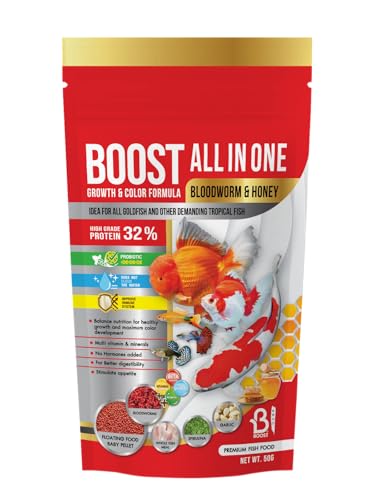 Image of Boost All-in-One Fish Food | Baby Pellets | Complete Daily Nutrition for All Aquarium Fish | 50 g