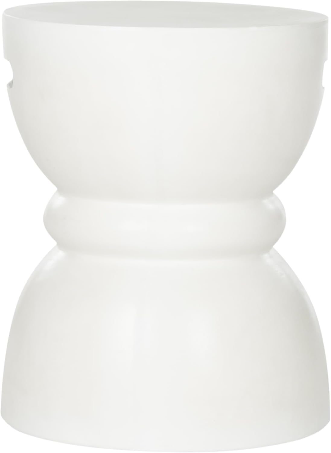 SAFAVIEH Outdoor Collection Haruki Modern Ivory Concrete Round Accent Table (Fully Assembled)