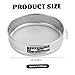 Jcasbdn 200 Mesh Sieve, 8 Inch Stainless Steel Fine Mesh Sieve, Stackable Test Sifter for Industrial Laboratory Homes