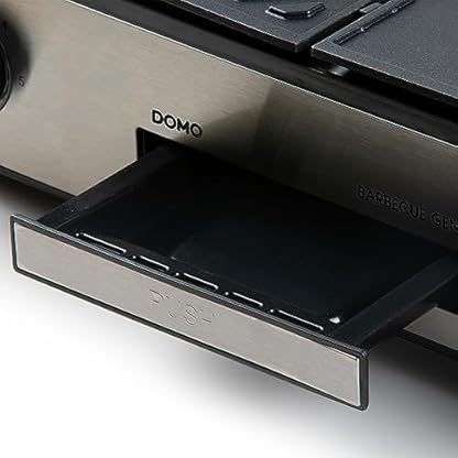 DOMO DO9259G Barbecue Genius – Tischgrill elektrisch mit 2 Temperaturzonen – 2400 W – Kontaktgrill & Panini Grill – Schwarz – Bild 6