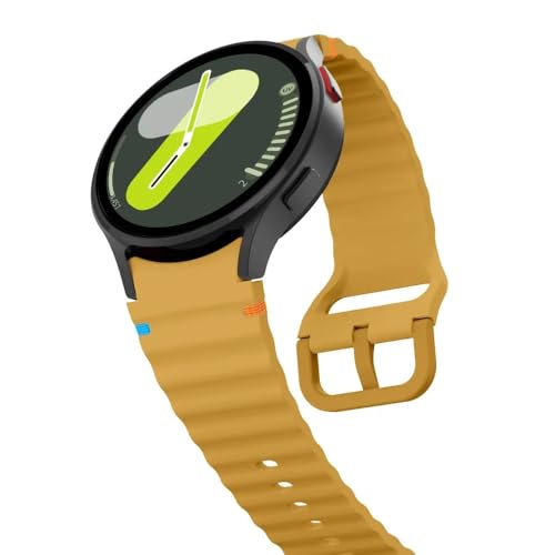 Image of Zapper ZERO GAP Sport Band Compatible With Samsung Galaxy Watch 7 Band 40mm 44mm (2024), Soft Silicone Waterproof Strap with Decorative Woven Line for Galaxy Watch 6 5 4 40mm 44mm (Watch Not Included)