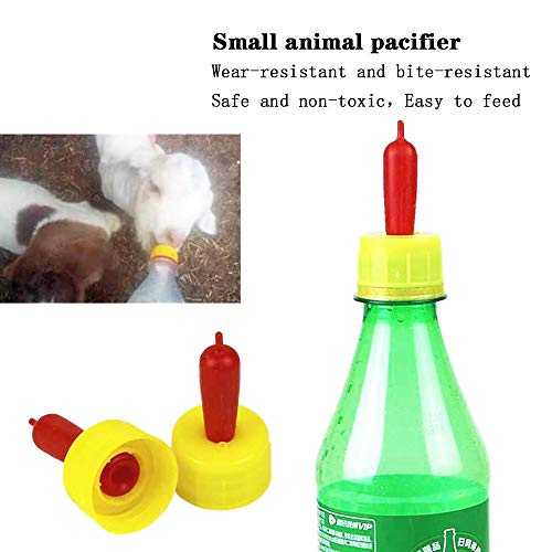 10 PCS Pritchard Nipples Small Animal Milk Drink Nipple Soft Rubber Pacifier for Feeding Sheep Goat Lamb Pup Dog Kids - Thumbnail 2