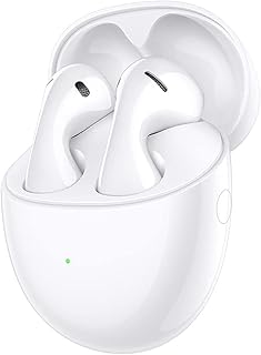 FreeBuds 5 Wireless Earphone, TWS Bluetooth Earbuds, Seamless Curves for Optimal Fit,Ultra Magnetic Driver, Hi-Res Certified, Super charge and long battery life, Apative EQ, IP54, White