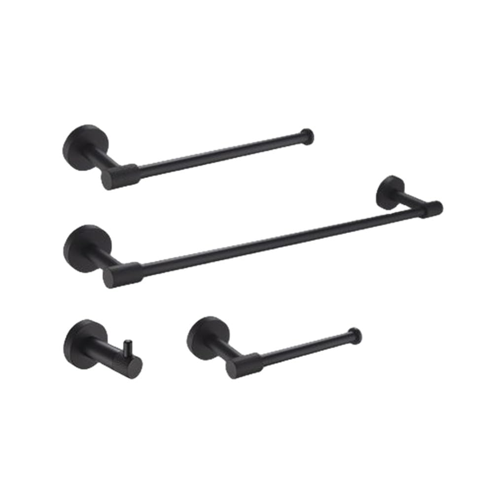 Barre de serviette et accessoires noirs pour optimiser le rangement de douche