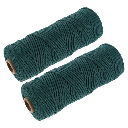 Cuerda de macramé de algodón de 2mm en pack de 2 rollos para tejer tapices 2