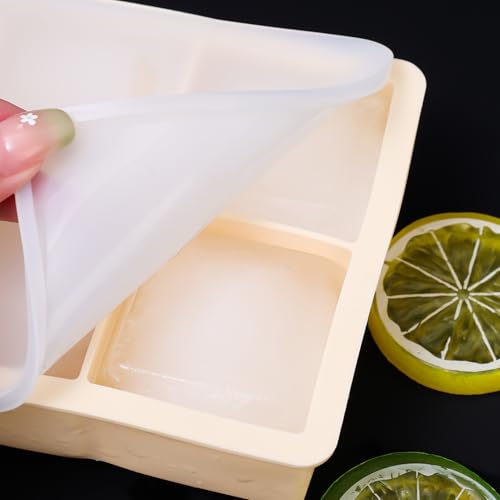 Molde de silicona para cubitos de hielo con tapa miniatura 6