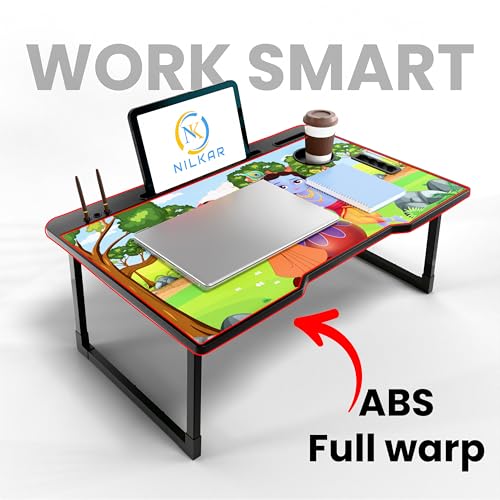 Image of Study Table Bed Table Premium Laptop Table /Foldable and Portable Wooden /Writing Desk for Office /Home /School (CTD BHIM-KRI)