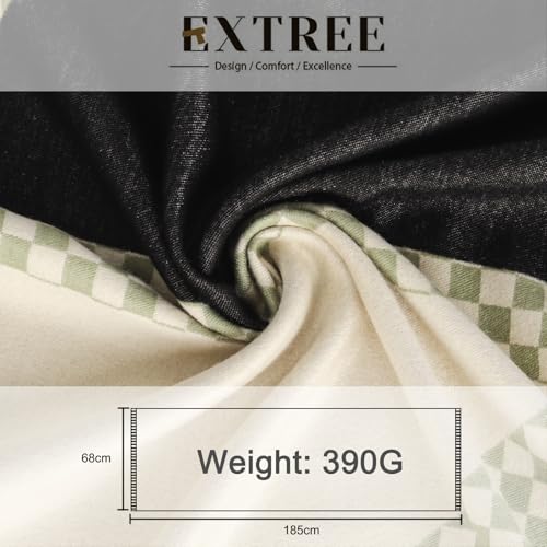 EXTREE Scarfs for Women Pashmina Silky Shawl Wrap for Evening Dressing Blanket Open Front Poncho Cape