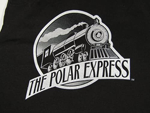Polar Express Train Logo Men's Black Sleep Pajama Pants2