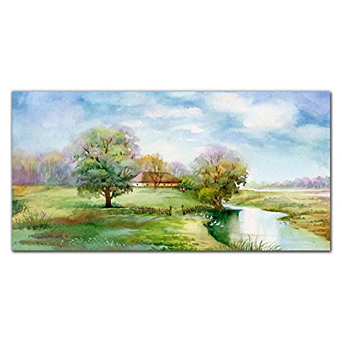 Impression sur verre trempé 100x50cm, décoration murale haute définition et lumineuse