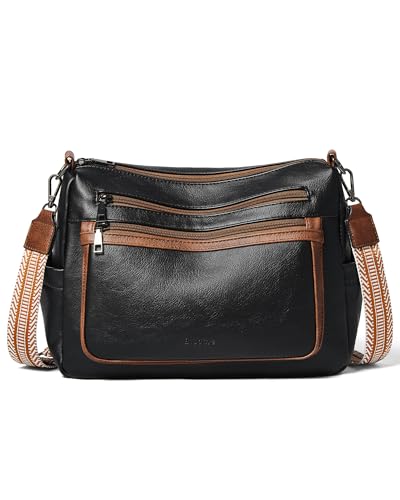 Image of Bluome Crossbody Purses for Women, Medium Large Faux Leather Crossbody Bags Lightweight Sling Bag Shoulder Handbags
