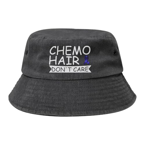 Qauirfe Chemo Hair Don't Care Colorectal Cancer Fashion Cowboy Denim Fisherman Hat Outdoor Fishing Cap Sun