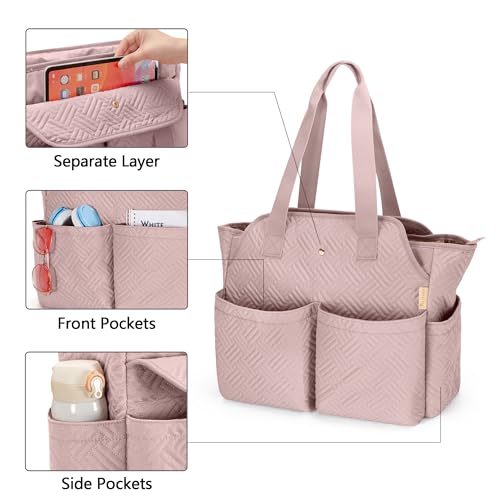 Fasrom Laptop Tote Bag for Women, 15.6 Inch Work Purse with Pockets, Professional Shoulder Bag for Office & Travel3
